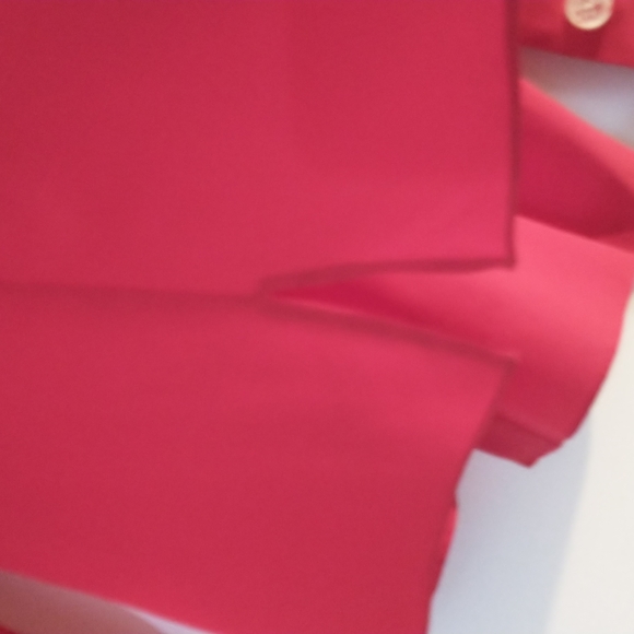 Arias 100%silk red blouse size small - Picture 8 of 12